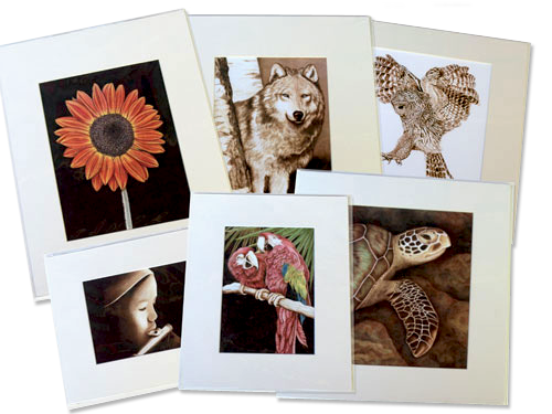 matted prints